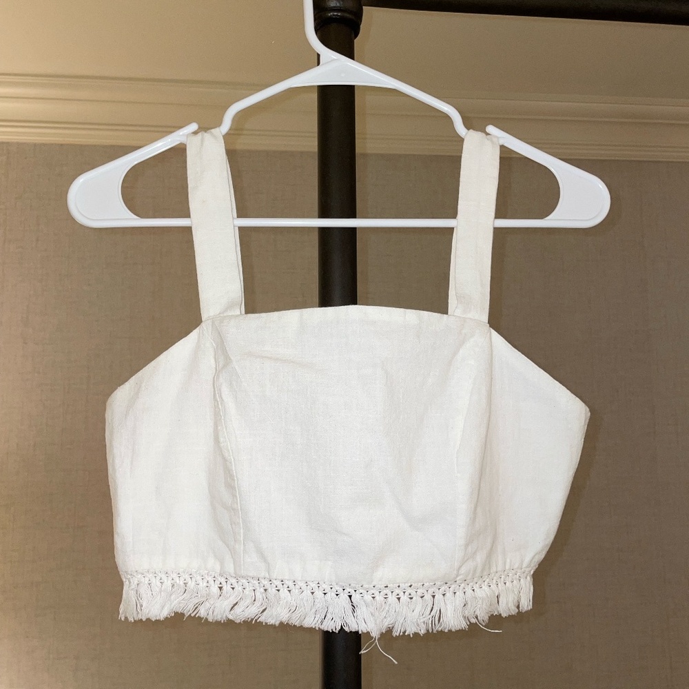 White Crop Top